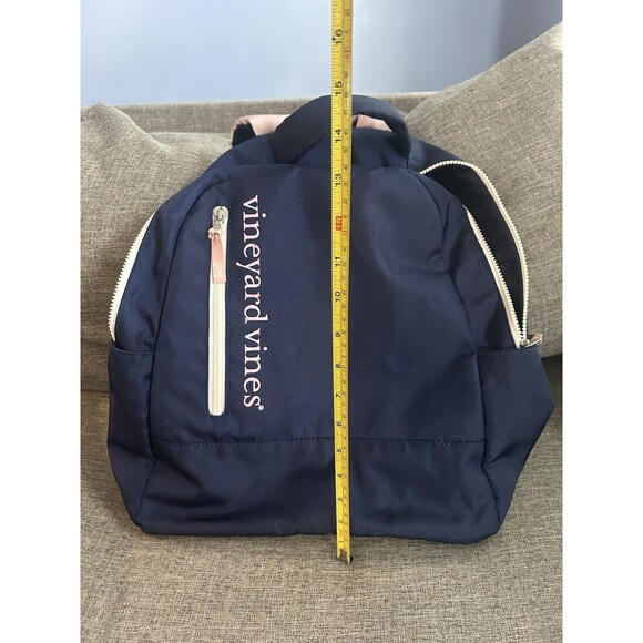 Vineyard Vines Backpack Limited Edition Navy Blue And Pink Bag Classic Preppy - Picture 8 of 9